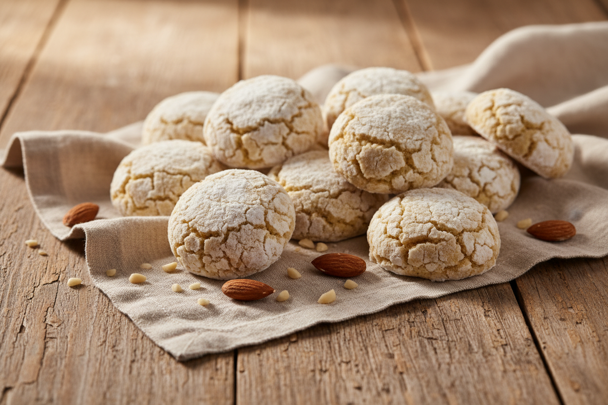 Amaretti sur une table