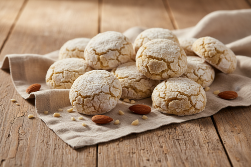 Amaretti sur une table