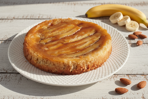 Gâteau amandine et banane - Photo professionnelle