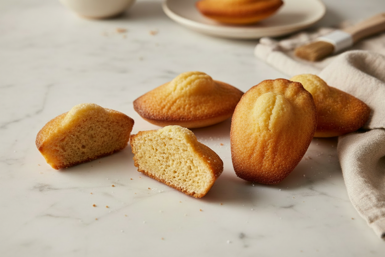 Madeleines sans sucre glace