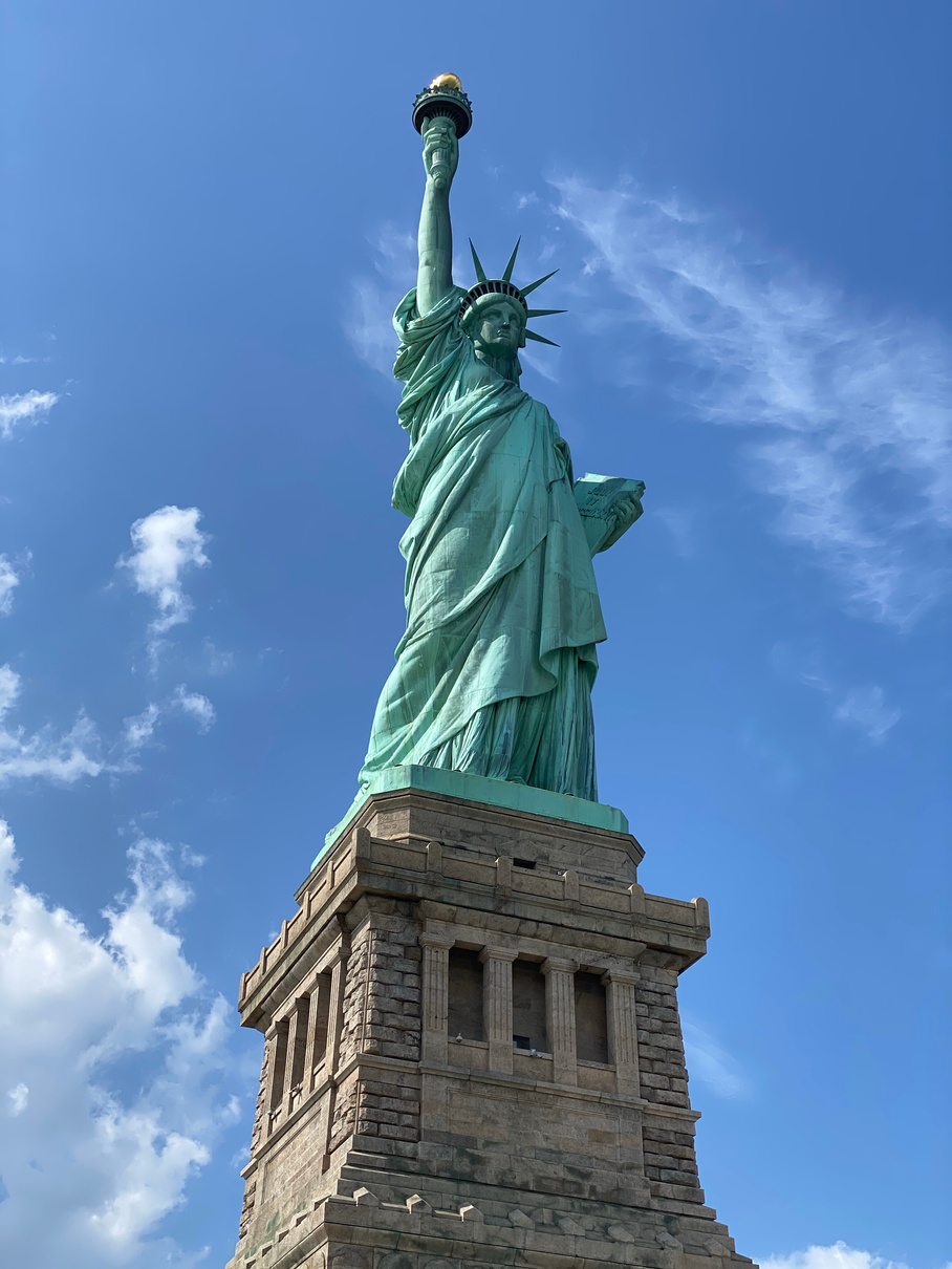 Statue of Liberty New York Under Blue Sky
